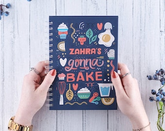 Personalised Baking Recipe Notebook