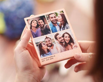 Personalised Solid Copper Photo Booth Style Print