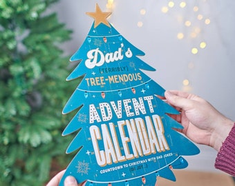 Calendario dell'Avvento personalizzato con scherzi divertenti per papà