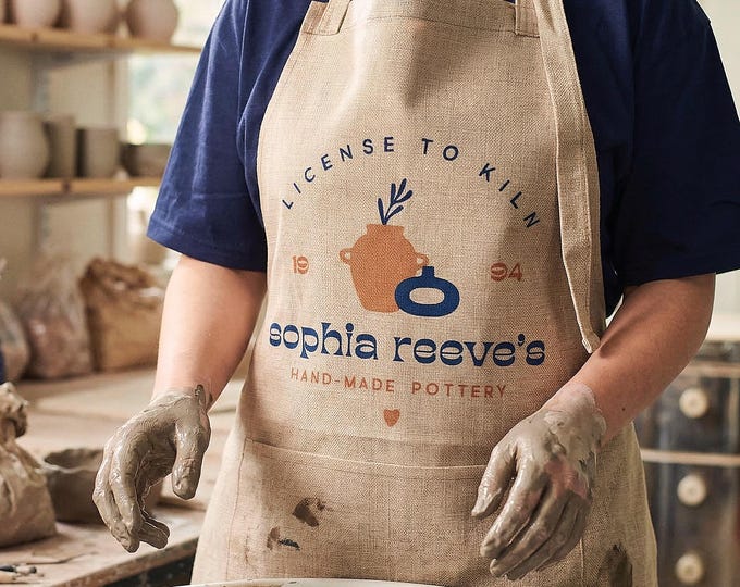 Personalised Pottery Apron