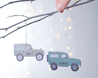 Personalised Landrover Decoration
