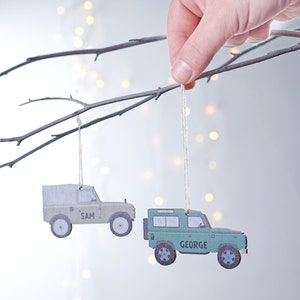 Personalised Landrover Decoration