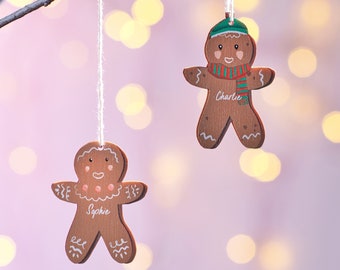 Personalised Child Gingerbread Men Decoration