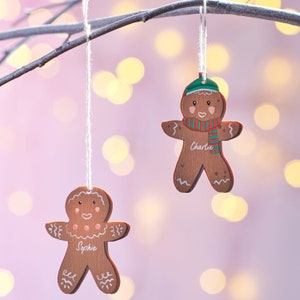 Personalised Child Gingerbread Men Decoration