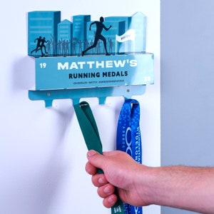 Personalised Running Medal Hook