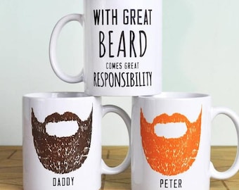 Taza personalizada de hombre con barba