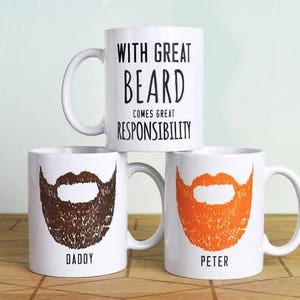 Taza personalizada de hombre con barba