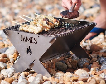 Personalised Slot Together Portable Camping Fire Pit