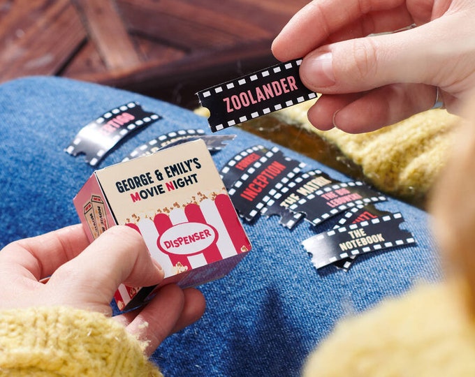 Personalised Couples Movie Night Dispenser