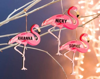 Personalised Flamingo Decoration