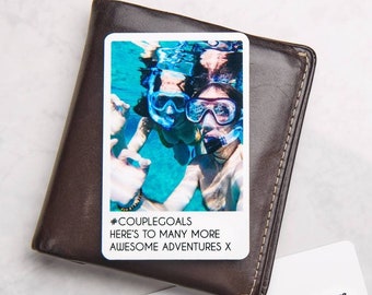 Personalised Metal Photo Wallet Card