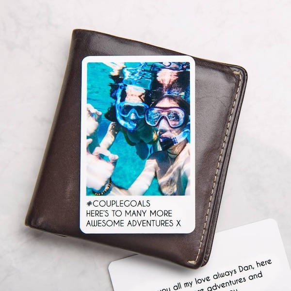 Personalised Metal Photo Wallet Card