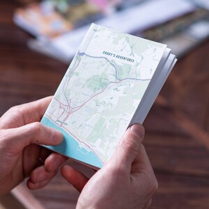 Personalisierte Map Lageplan Pocket Notebook