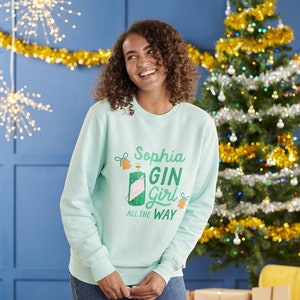 Gin Christmas Jumper Etsy