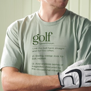 Funny Golf T Shirt, Golf Definition Tee, Golf Joke Shirt, Golfer Humor Tee, Golf Lover Gift, Father&#39;s Day Golf Gift, Novelty Golf Shirt