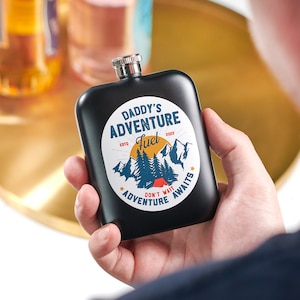 Personalised Colourful Adventure Fuel Hip Flask