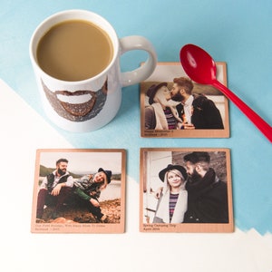 Personalised Solid Copper Photo Coaster