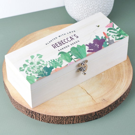 Personalised Garden Seed Box 