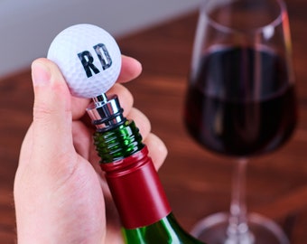 Personalised Golf Ball Wine Stopper