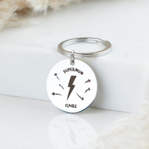 Personalised Supermum Keyring