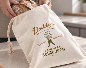 Personalised Cotton Bread Storage Bag