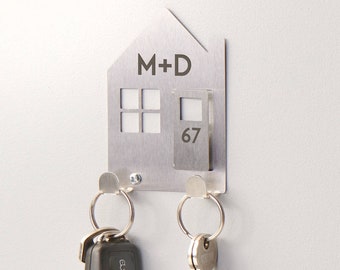 Personalised New Home Couples Key Holder