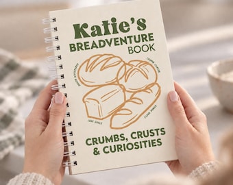 Personalised Sourdough Bread Log Book Notebook