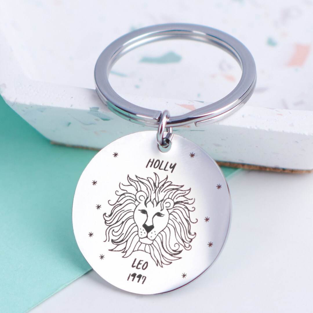 Star Keyring Personalised Star Sign Keyring - Etsy