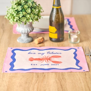 Personalised Couples Lobster Placemats image 2