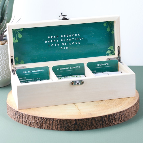 Personalised Garden Seed Box 