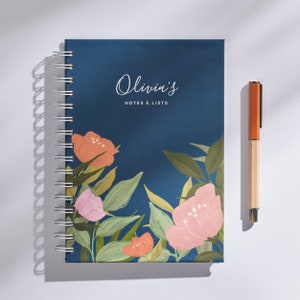Personalised Garden Flowers Notebook image 1