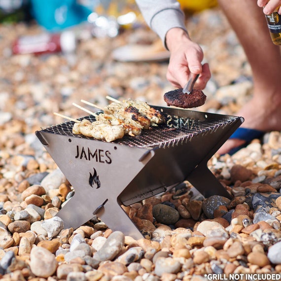 Folding Campfire Grill Grate and Griddle,Stainless Steel Camp Fire Coo