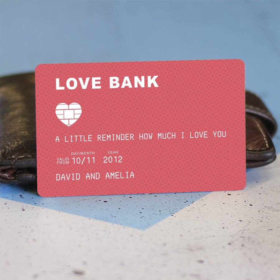 Personalised Metal Wallet Note Card Debit Card