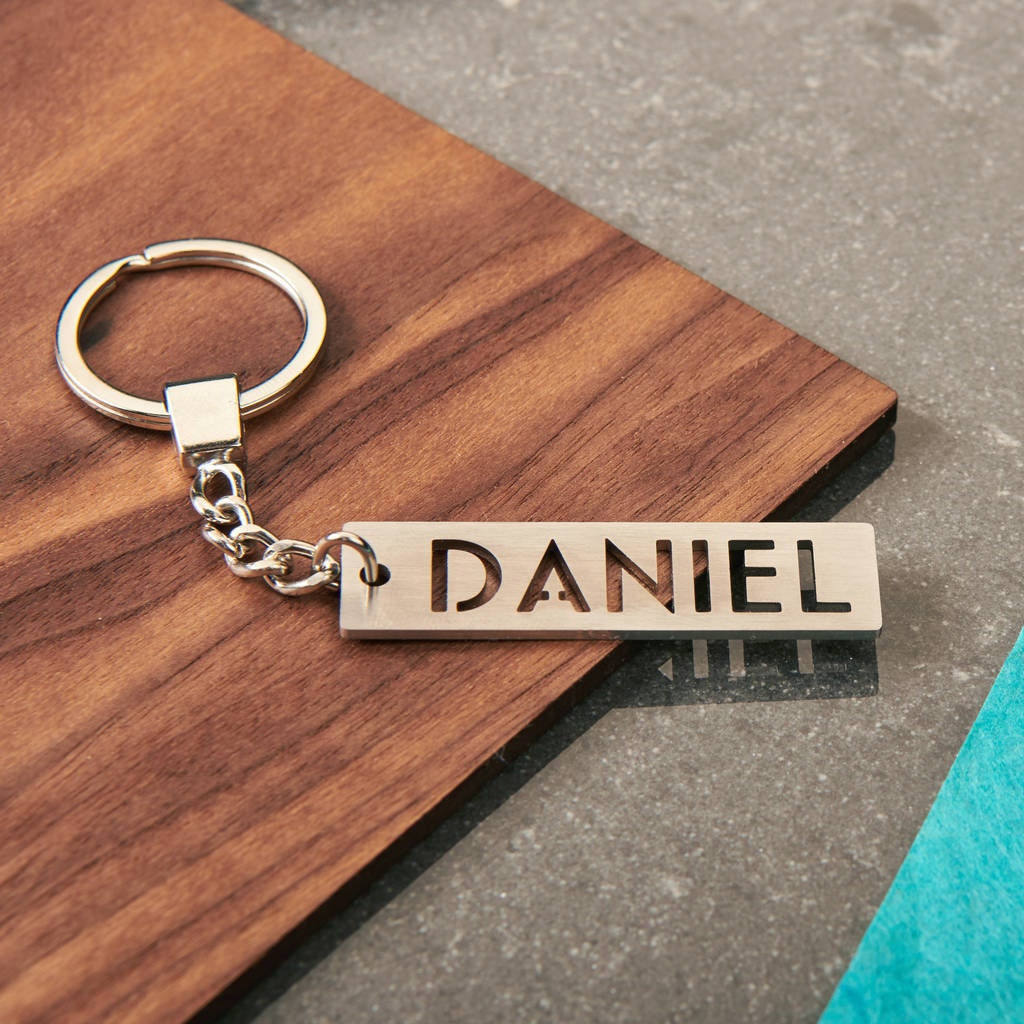 Wooden Key Ring - Personalised Name - Ma Petite