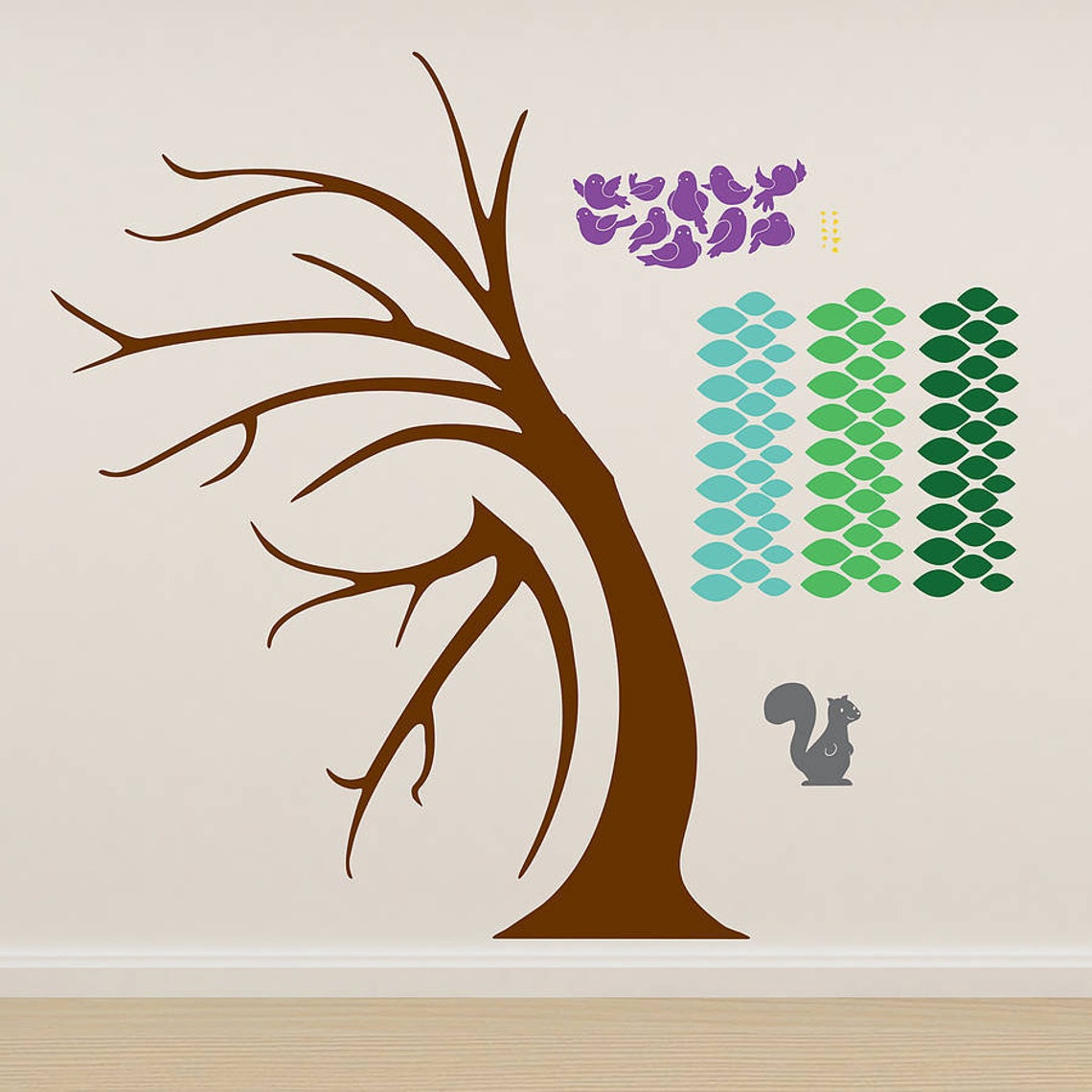 Children's Tree Wall Stickers Set Etsy UK
