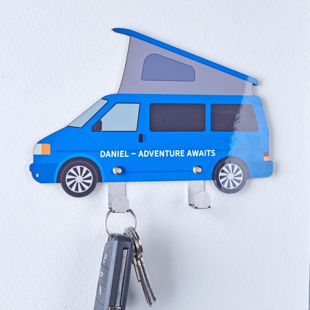 Caravan Key Rack Personalised Campervan Key Hook - Etsy