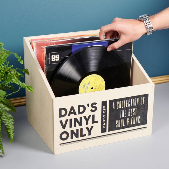 Boîte de rangement personnalisée pour disques vinyles -  France