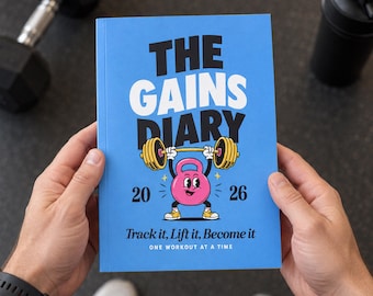 Personalised Gym Workout Log Notebook