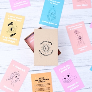 Personalised Set Of Affirmation Cards