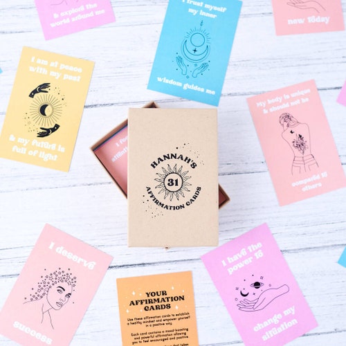 Motherhood Affirmation Cards Set. Mindfulness Gift for - Etsy
