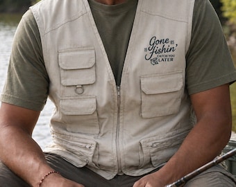 Personalisierte Herren Outdoor Angeln Gilet