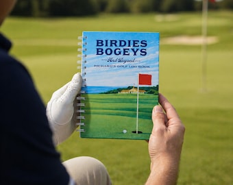 Personalised Golf Game Log Notebook