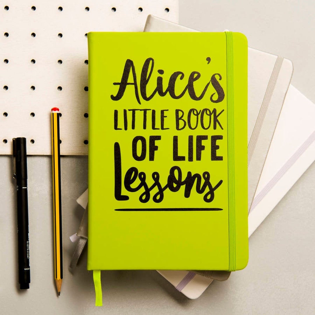 Personalised Life Lessons Notebook - Etsy