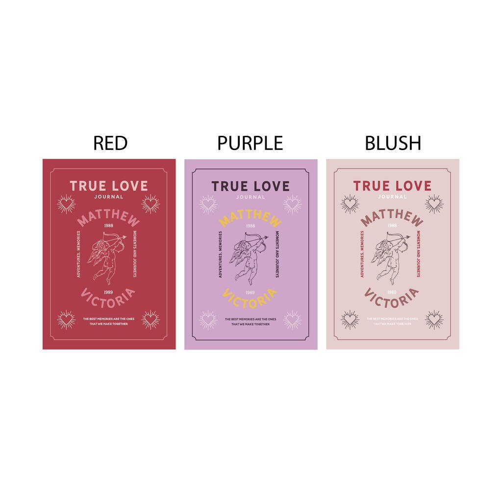 Personalised Couples Memory Journal