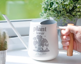 Personalised Plant Lover Indoor Watering Can - Custom Plant Enthusiast Gift, Gardening Present