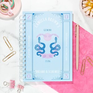 Personalised Zodiac Star Sign Notebook image 2