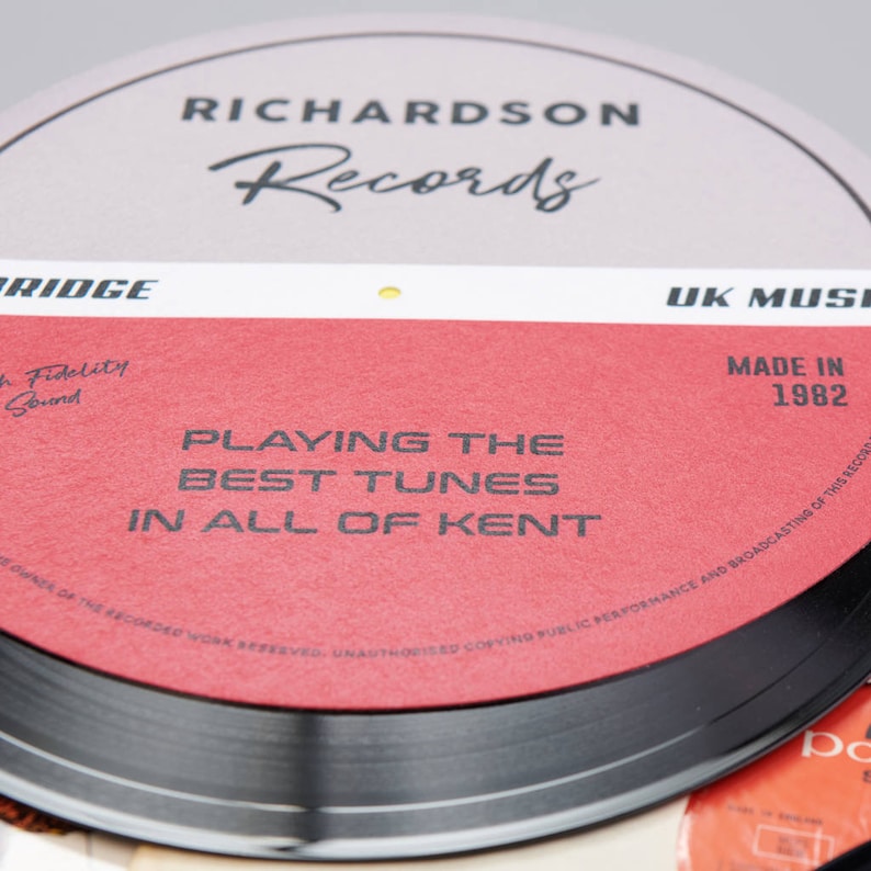 Personalised Vinyl Record Slipmat Etsy UK