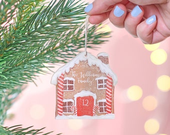 Personalised Gingerbread House Decoration