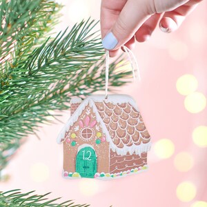 Personalised Family Gingerbread Cottage Decoration