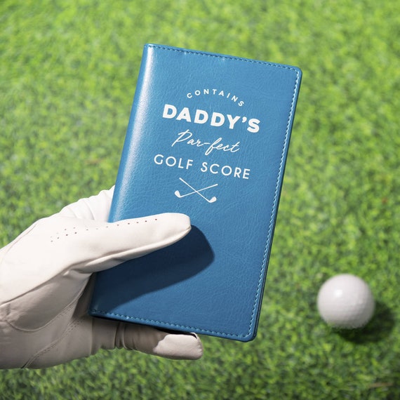Livre de cartes de pointage de golf avec couverture en cuir Accessoires de  club de golf Livre de score de golf